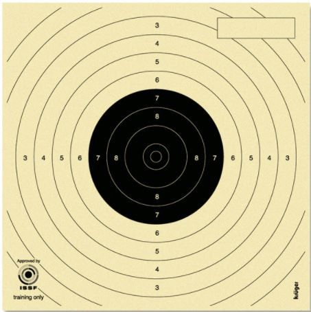 MÅLTAVLA LUFTPISTOL 50ST RINGAD